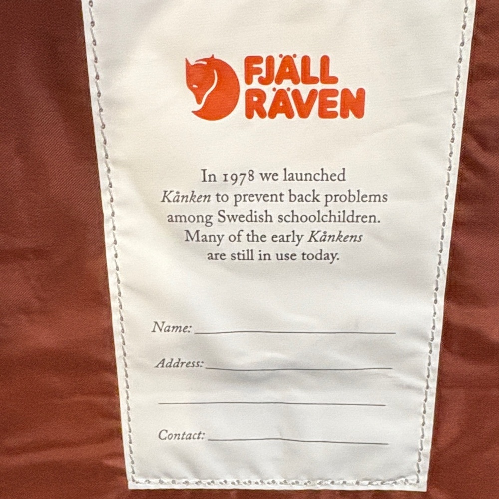 Fjallraven Kånken Classic Backpack - Deep Red and Navy NWT*see details - Picture 5 of 10